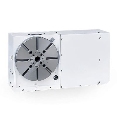 The NC gear indexer uses a three-piece Hirth coupling.